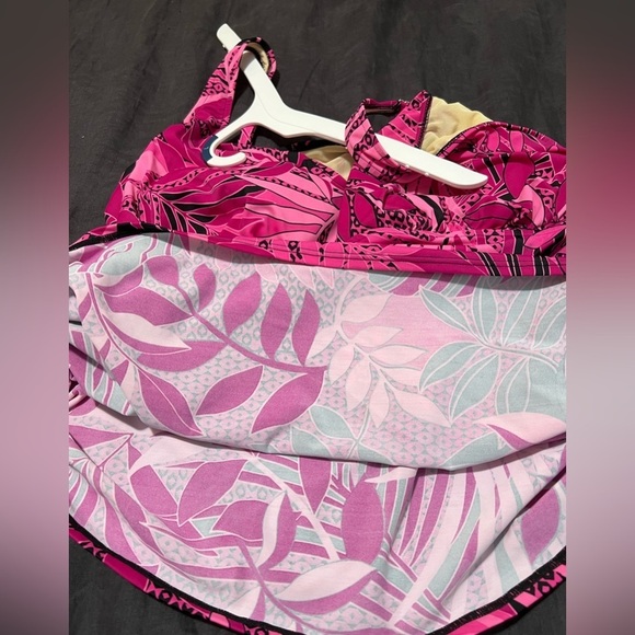 TROPICAL ESCAPE cocao wave Pink Swim Tankini - Picture 5 of 13